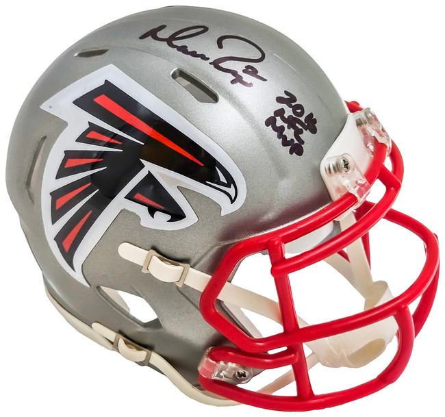 Matt Ryan Autographed Atlanta Falcons Black Speed Mini Helmet "2016 NFL MVP" Beckett BAS Witness Stock #216626