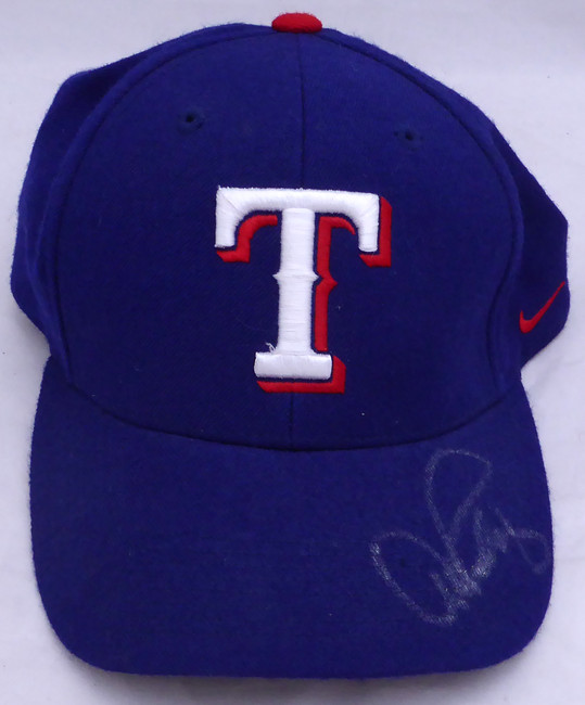 Alex Rodriguez Autographed Nike Hat Texas Rangers Beckett BAS QR #BH26838