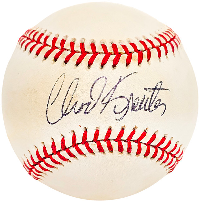 Chad Kreuter Autographed Official AL Baseball Los Angeles Dodgers, Detroit Tigers Beckett BAS #BJ009158
