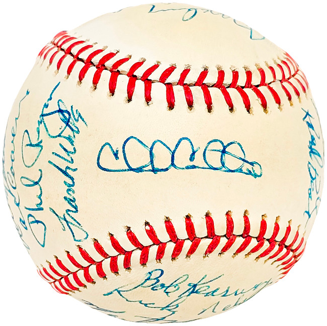 1985 Seattle Mariners Team Signed Autographed Official AL Baseball With 26 Signatures SKU #218502