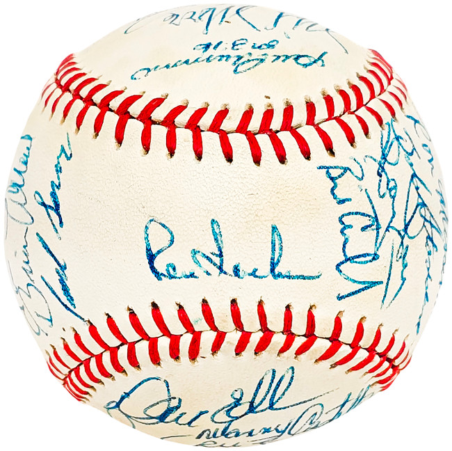 1982 Seattle Mariners Team Signed Autographed Official AL Baseball With 30 Signatures SKU #218504