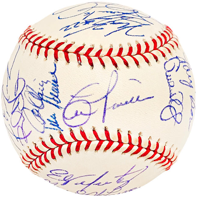 2000 Seattle Mariners Team Signed Autographed Official MLB Baseball With 29 Signatures Including Alex Rodriguez, Edgar Martinez & Rickey Henderson SKU #218484