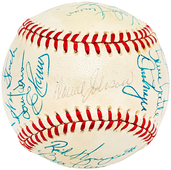 1979 Seattle Mariners Team Signed Autographed Official MacPhail AL Baseball With 27 Signatures SKU #218506