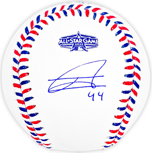 Julio Rodriguez Autographed Official 2022 All Star Game MLB Game Baseball Seattle Mariners "44" Beckett BAS QR Stock #218609