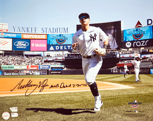 Anthony Volpe Autographed 16x20 Photo New York Yankees "MLB Debut 3-30-23" Fanatics Holo Stock #218758