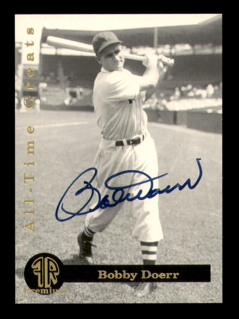 Bobby Doerr Autographed 1993 Front Row Card #3 Boston Red Sox SKU #219152