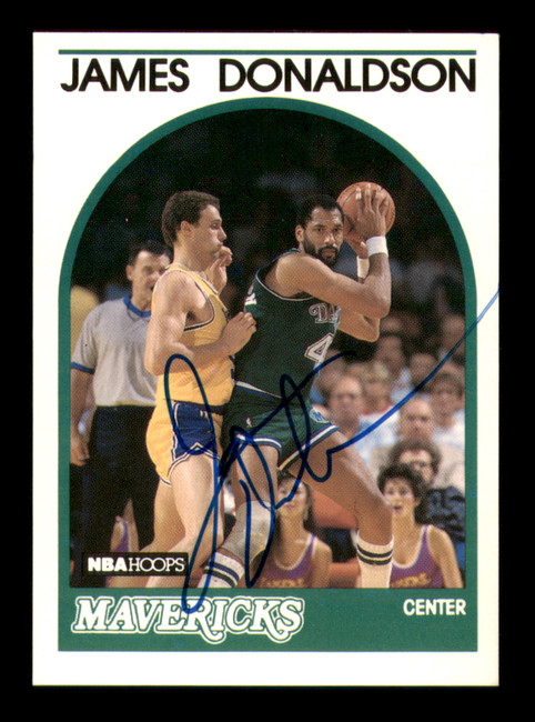 James Donaldson Autographed 1989-90 Hoops Card #189 Dallas Mavericks SKU #219197