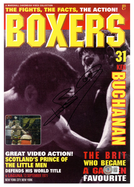 Ken Buchanan Autographed Boxers Magazine Beckett BAS QR #BH26936