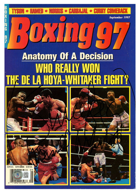 Pernell Whitaker Autographed Boxing 97 Magazine Beckett BAS QR #BH26984
