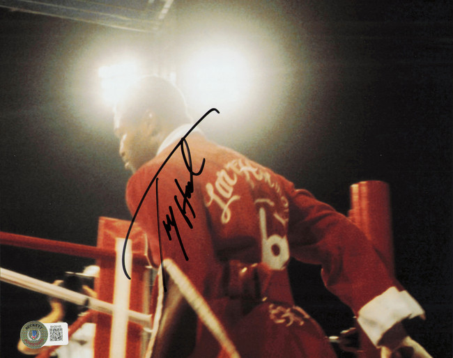 Larry Holmes Autographed 8x10 Photo Beckett BAS QR #BH29165