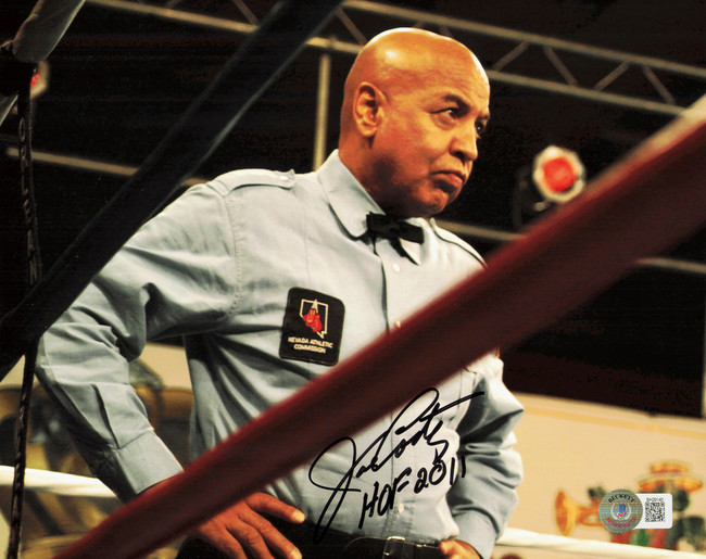 Joe Cortez Autographed 8x10 Photo Referee "HOF 2011" Beckett BAS QR #BH29140