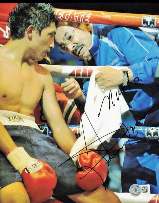 Ignacio Nacho Beristain Autographed 8x10 Photo Trainer Beckett BAS QR #BH29156