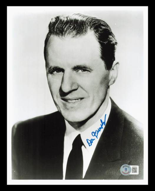 Don Dunphy Autographed 8x10 Photo Announcer Beckett BAS QR #BH29133