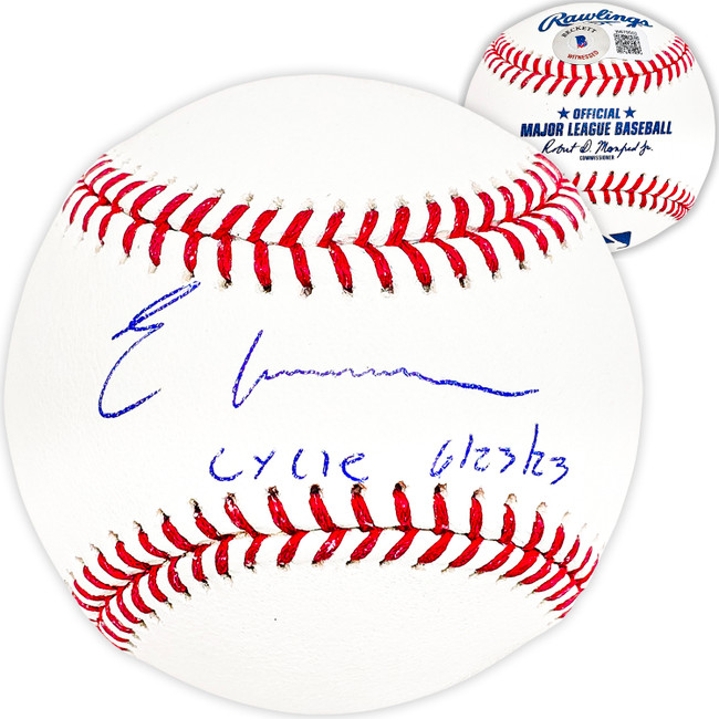 Elly De La Cruz Autographed Official MLB Baseball Cincinnati Reds "Cycle 6/23/23" Beckett BAS Witness Stock #220357