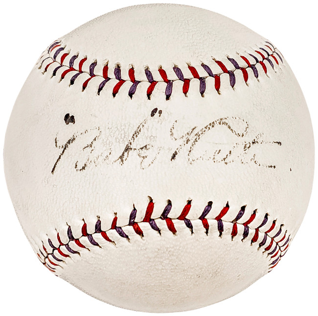 Babe Ruth Autographed Official Wilson American League AL Baseball New York Yankees Single Signed PSA/DNA #AN05220