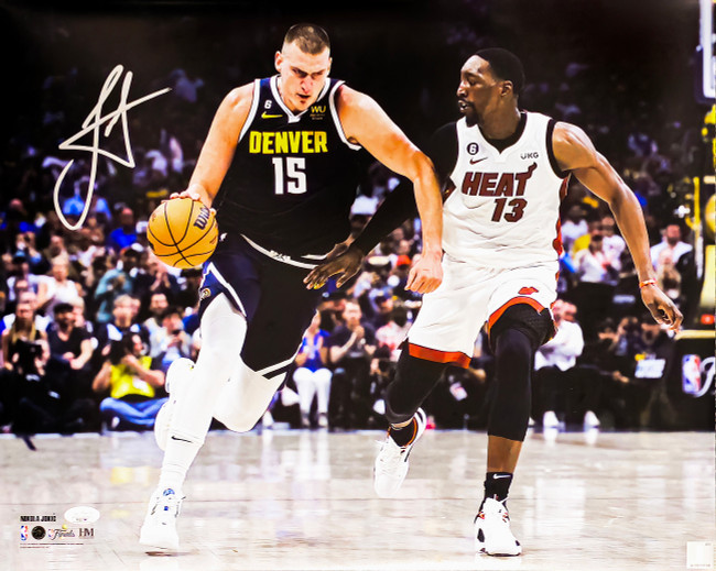 Nikola Jokic Autographed 16x20 Photo Denver Nuggets 2023 NBA Finals JSA Stock #221505