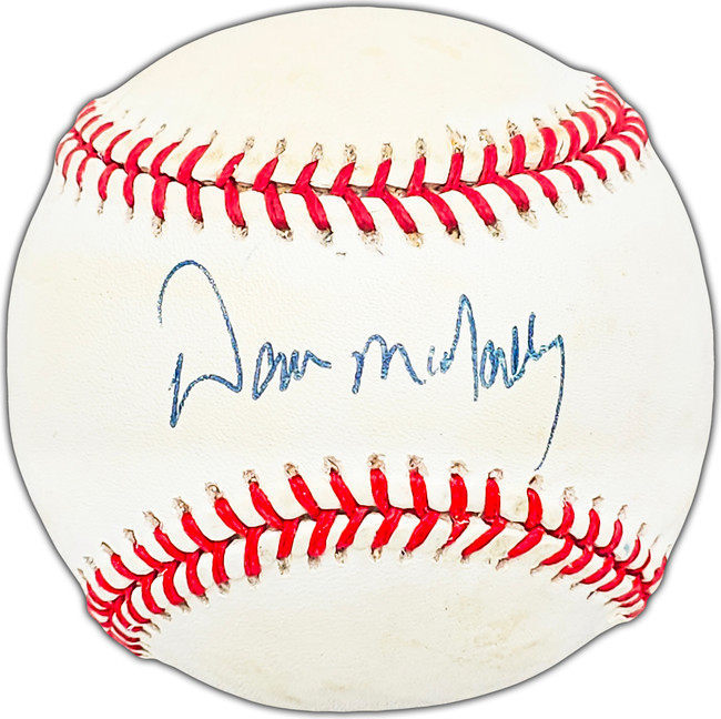 Dave McNally Autographed Official NL Baseball Baltimore Orioles Beckett BAS #BK44420