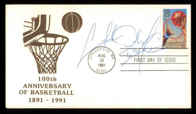 Charles Oakley Autographed 1991 100th Anniversary First Day Cover New York Knicks SKU #222263