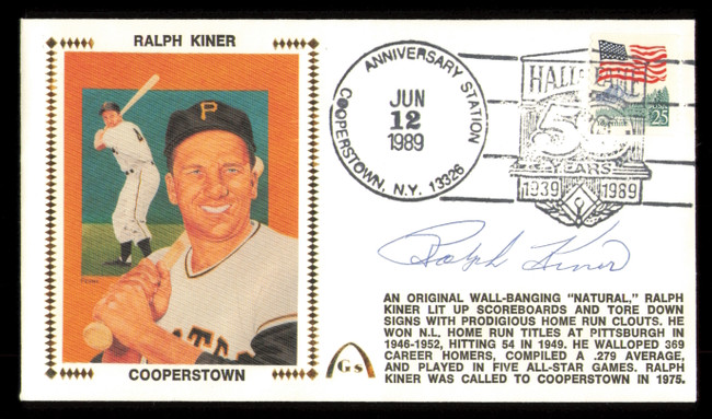 Ralph Kiner Autographed 1989 First Day Cover Pittsburgh Pirates SKU #222355