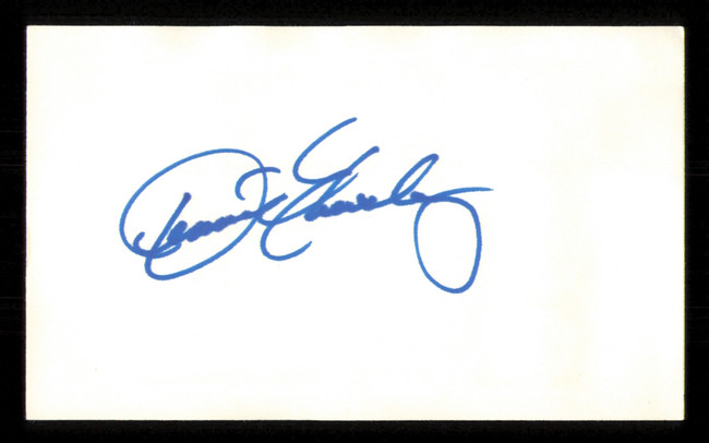 Dennis Eckersley Autographed 3x5 Index Card Boston Red Sox Card Glued To Back SKU #222520