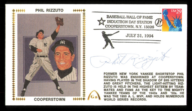 Phil Rizzuto Autographed 1994 First Day Cover New York Yankees SKU #222393