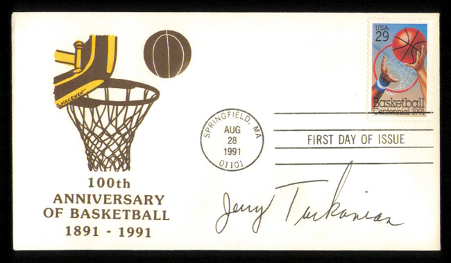 Jerry Tarkanian Autographed 1991 100th Anniversary First Day Cover UNLV SKU #222247