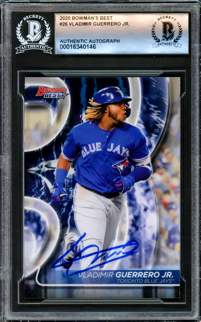 Vladimir Guerrero Jr. Autographed 2020 Bowman's Best Card #26 Toronto Blue Jays Beckett BAS #16340146