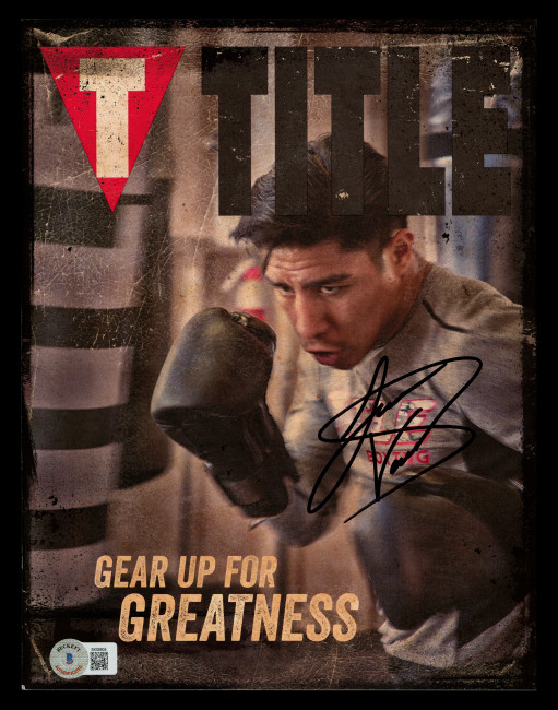 Jessie Vargas Autographed Title Magazine Beckett BAS QR #BK08804