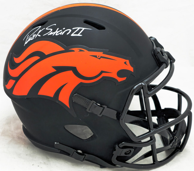 Patrick Surtain II Autographed Denver Broncos Eclipse Black Full Size Replica Speed Helmet JSA #AN11326