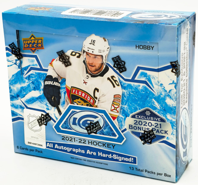 2021-22 Upper Deck Ice Hockey Hobby Box Stock #224556