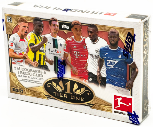 2022 Topps Tier One Bundesliga Soccer Hobby Box Stock #224631