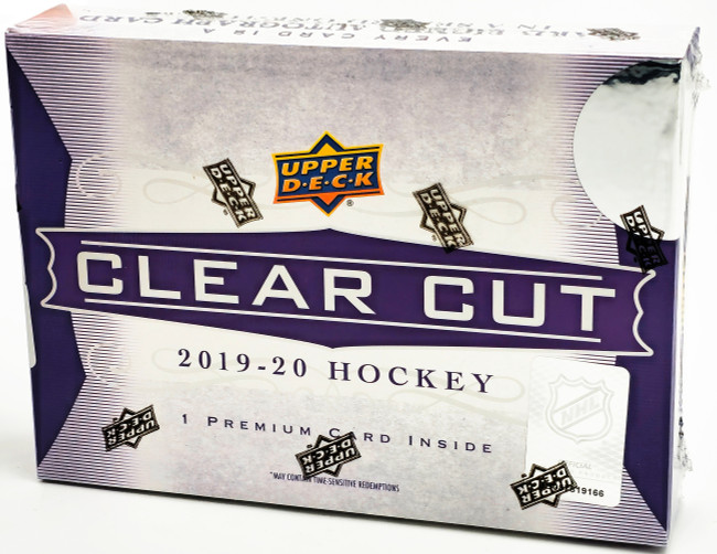 2019-20 Upper Deck Clear Cut Hockey Hobby Box Stock #224542