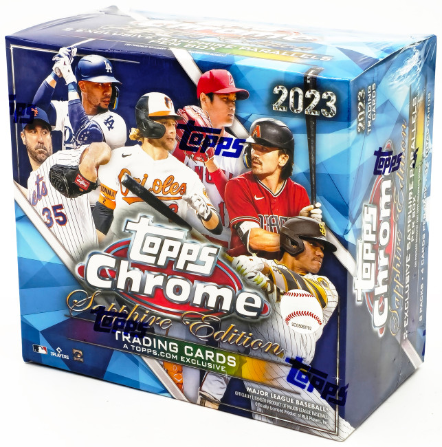 2023 Topps Chrome Baseball Sapphire Edition Box Stock #224436