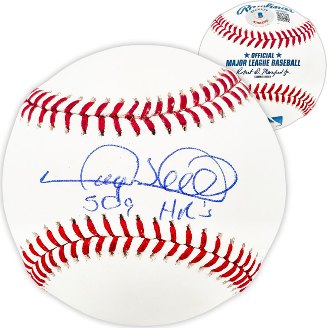 Gary Sheffield Autographed Official MLB Baseball New York Yankees "509 HR" Beckett BAS Witness Stock #224700