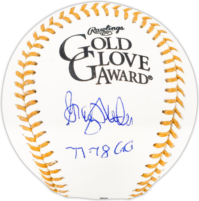Graig Nettles Autographed Official Gold Glove Logo MLB Baseball New York Yankees "77 & 78 GG" Beckett BAS Witness Stock #224696