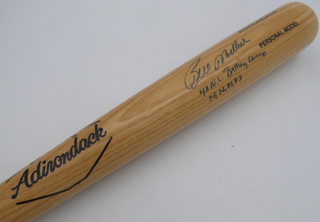 Bill Madlock Autographed Adirondack Bat Chicago Cubs, Pittsburgh Pirates "4X NL Batting Champ 75,76,81,83" Beckett BAS QR #BM00449