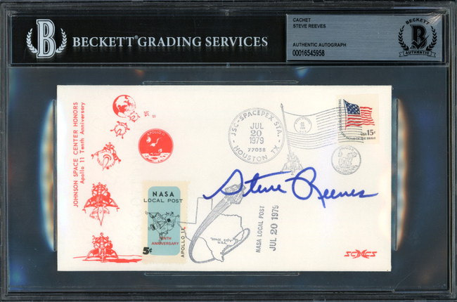 Steve Reeves Autographed 1979 First Day Cover Actor Beckett BAS #16545958
