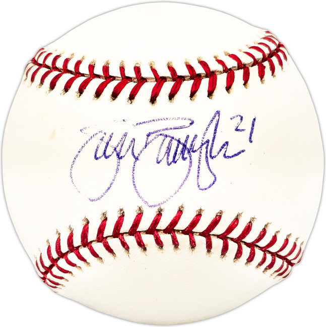 Sean Burroughs Autographed Official MLB Baseball San Diego Padres SKU #225535