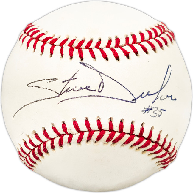 Steve Decker Autographed Official NL Baseball San Francisco Giants SKU #225726