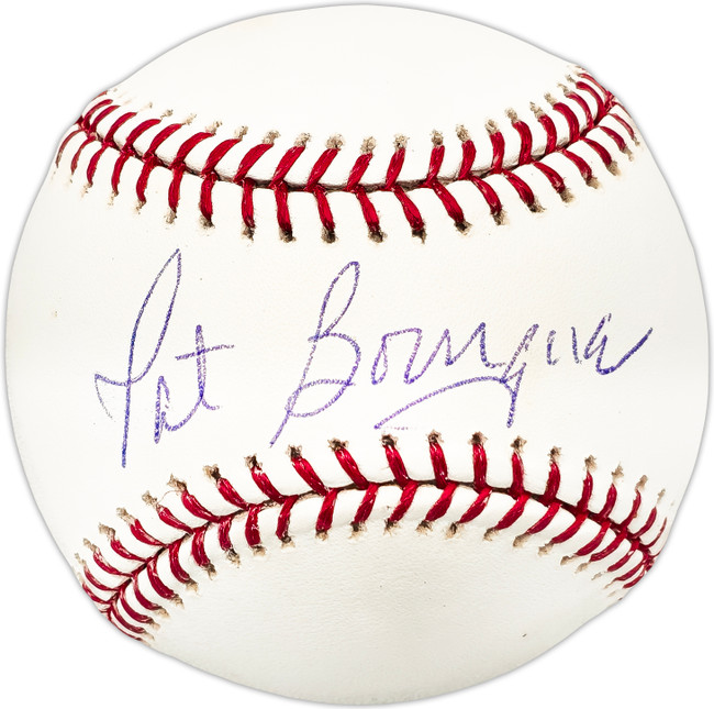 Pat Bourque Autographed Official MLB Baseball Oakland A's Beckett BAS QR #BL93567