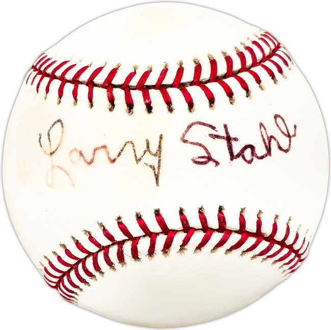 Larry Stahl Autographed Official MLB Baseball Cincinnati Reds SKU #225469