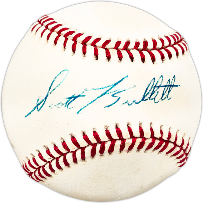 Scott Bullett Autographed Official NL Baseball Chicago Cubs SKU #225518