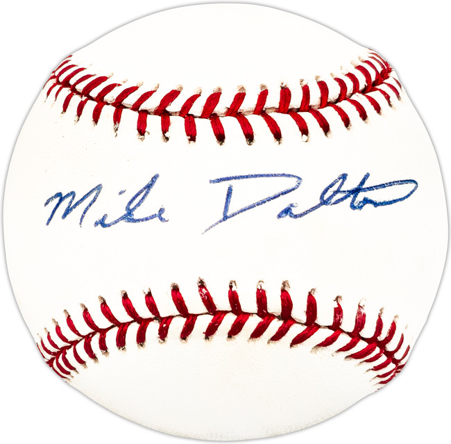 Mike Dalton Autographed Official AL Baseball Detroit Tigers SKU #225749