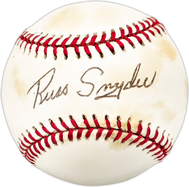 Russ Snyder Autographed Official AL Baseball Baltimore Orioles SKU #225503