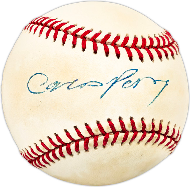 Carlos Perez Autographed Official NL Baseball Montreal Expos SKU #225789