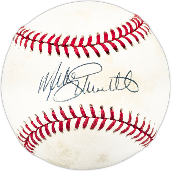Mike Schmidt Autographed Official NL Baseball Philadelphia Phillies Beckett BAS QR #BL93474