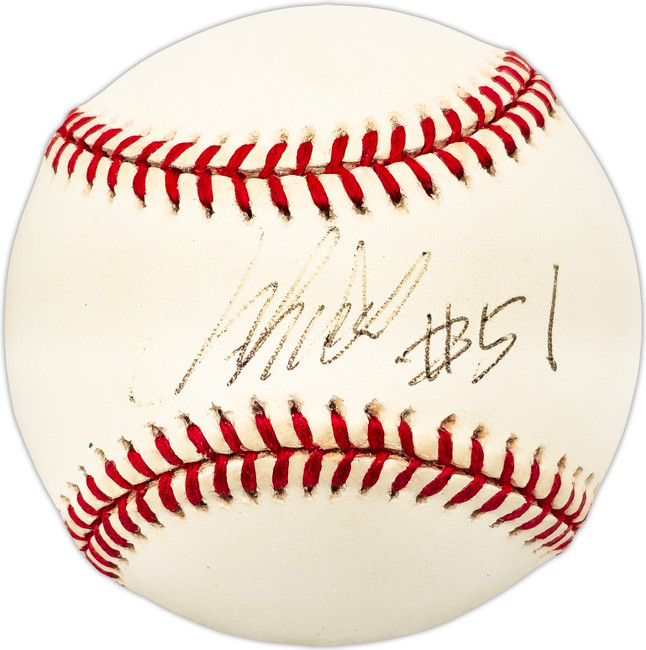 Ichiro Suzuki Autographed Official AL Baseball Seattle Mariners "#51" Vintage Rookie Era Signature Beckett BAS QR #BL93538