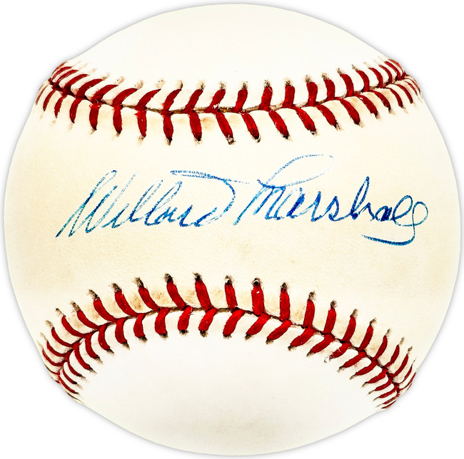 Willard Marshall Autographed Official NL Baseball Atlanta Braves, Cincinnati Reds SKU #226033