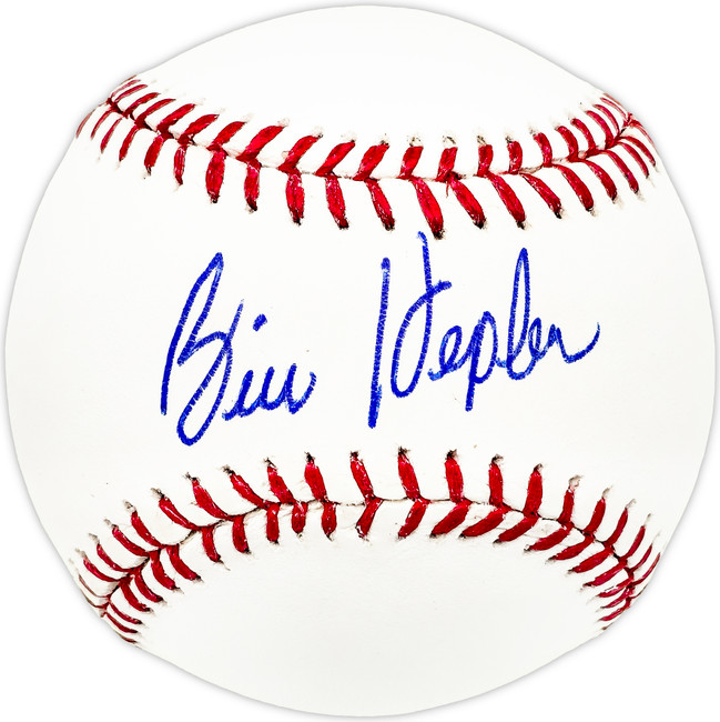 Bill Hepler Autographed Official MLB Baseball New York Mets SKU #226222