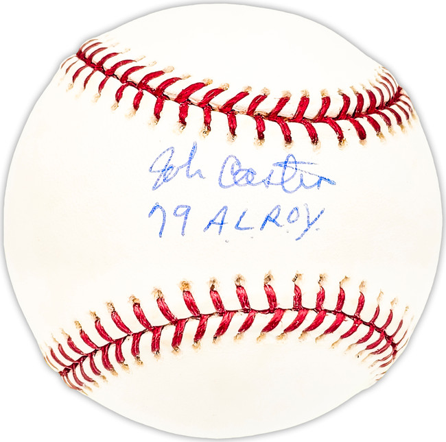 John Castino Autographed Official AL Baseball Minnesota Twins "79 AL ROY" Beckett BAS QR #BM25438